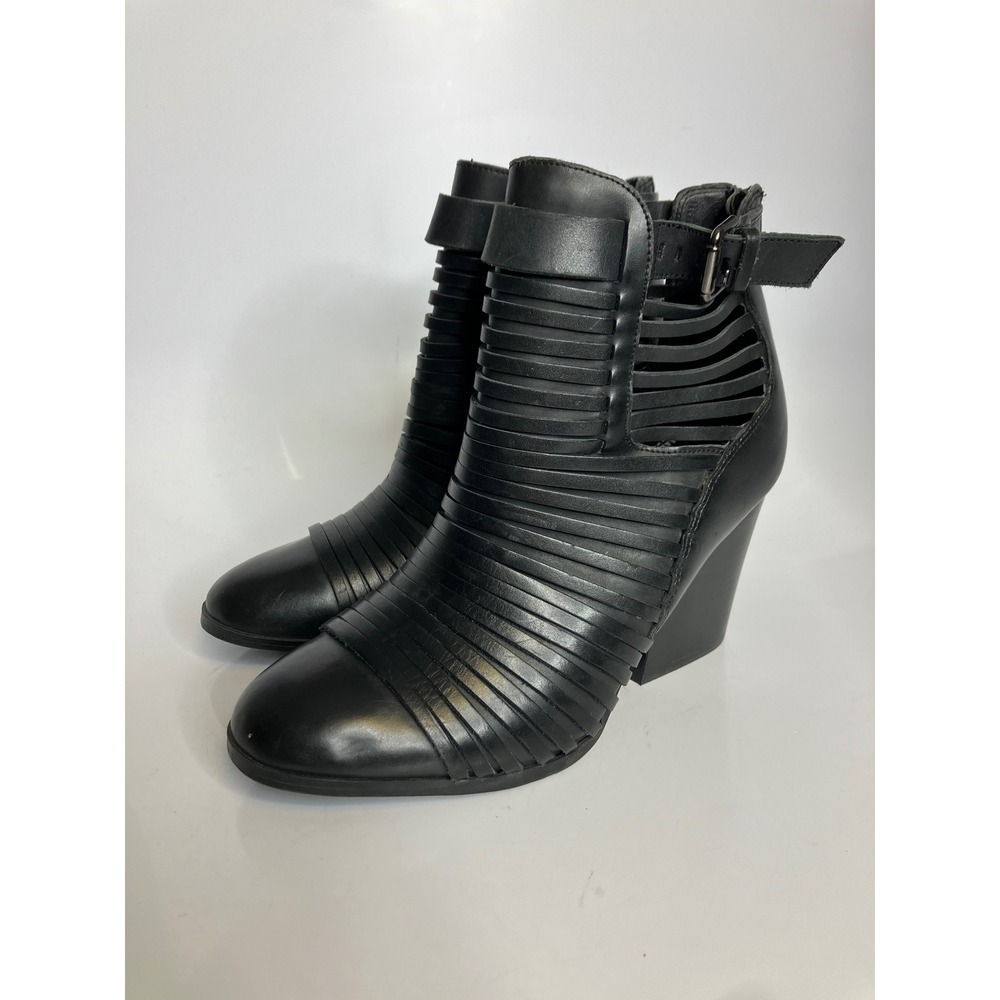 Circus by Sam Edelman Talon Ankle Boots Womens 7M Black Excellent Caged Strappy